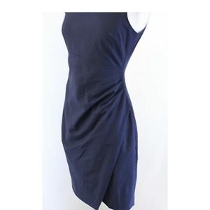Banana republic wool sheath dress with side ruching